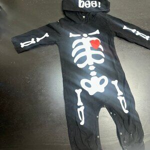 skeleton onesie 12/18M
